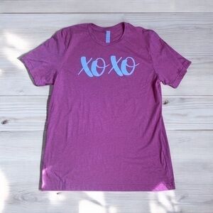 Xoxo pink t shirt NWOT LARGE Bella canvas women’s